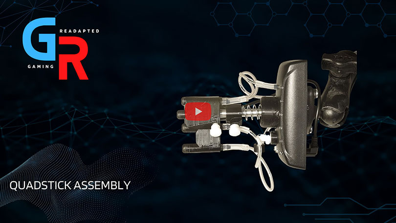 Ютуб-канал Gaming Readapted показывает сборку мундштука QuadStick